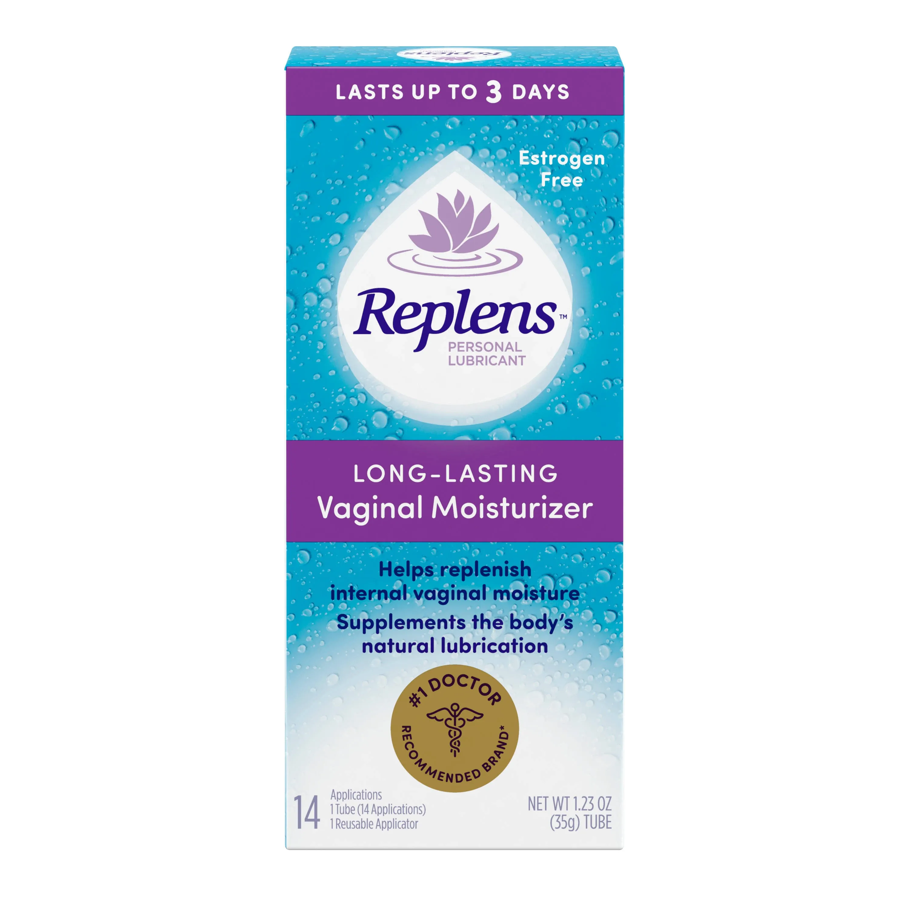 Replens Long-Lasting Vaginal Moisturizer, 14 Applications 022600001072VL