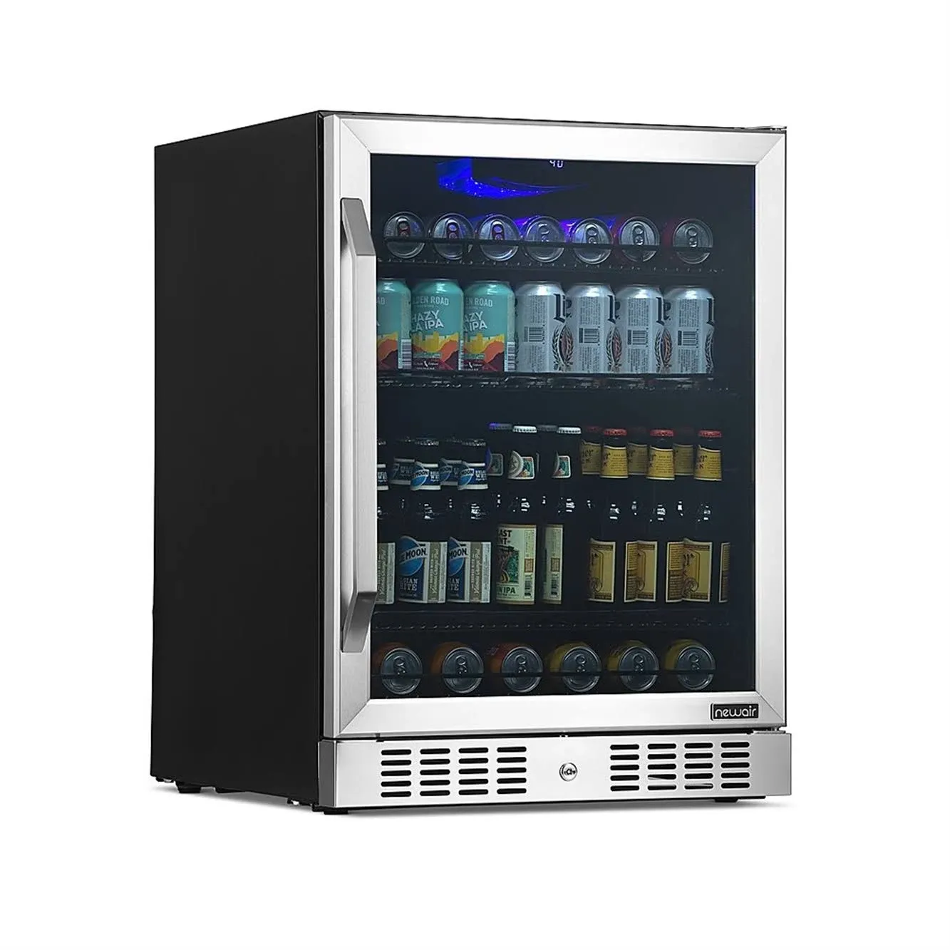 Newair 24” Built-in Beverage Fridge, NBC177SS00 (Refurbished)