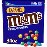 M&M's Caramel Milk Chocolate Candy Party Size - 34 oz Bag