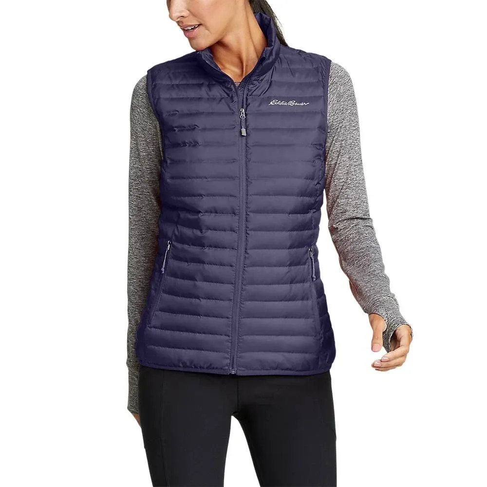 Eddie Bauer Women's Microlight Down Vest - Dark Mulberry - Small