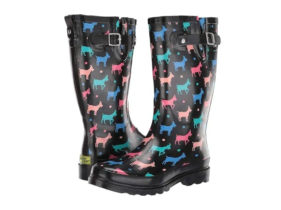 Western Chief Women's Tall Waterproof Rain Boot Outdoor Garden Shoes