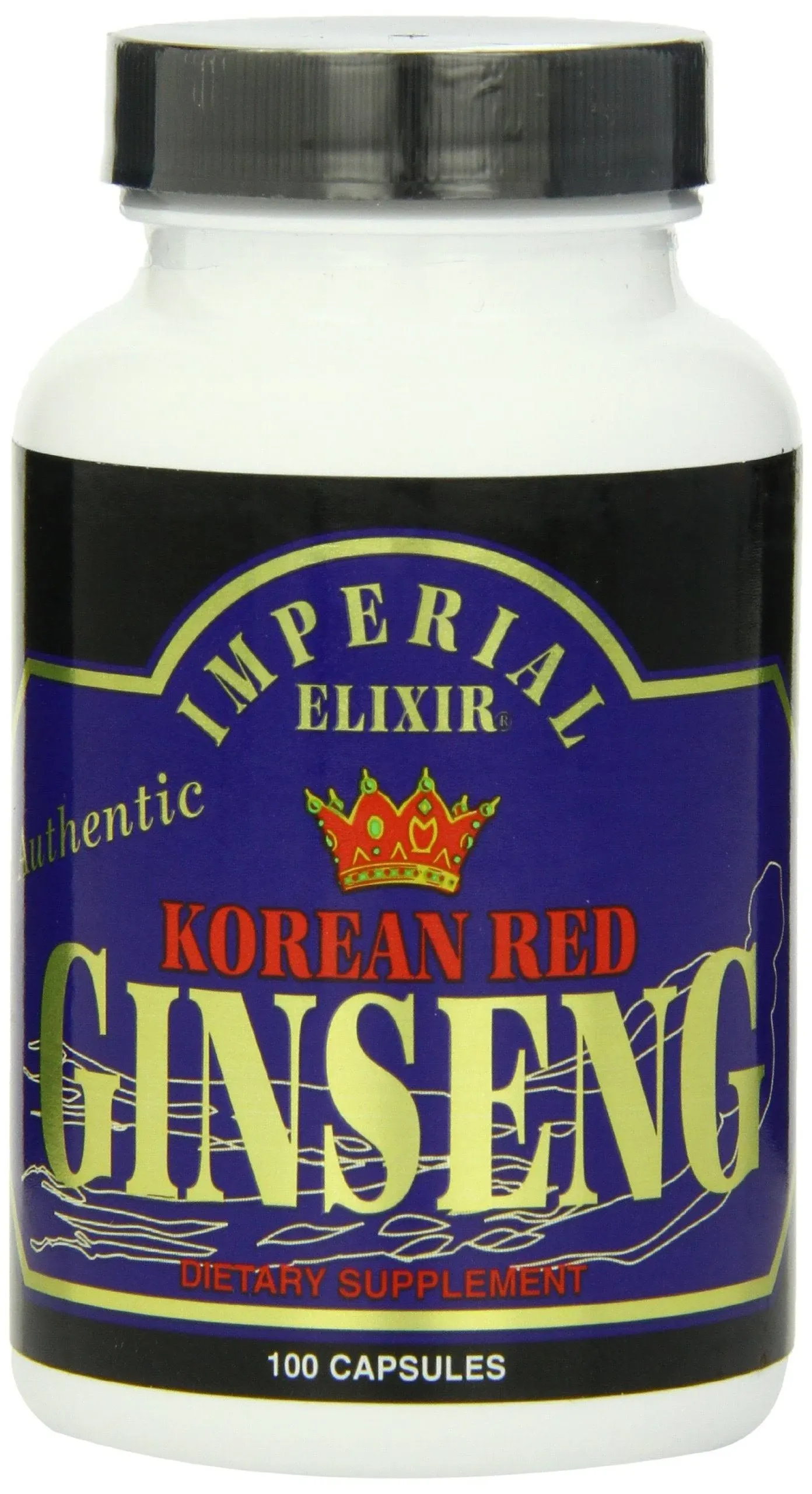 Korean Red Ginseng  100 Caps By Imperial Elixir / Ginseng Company