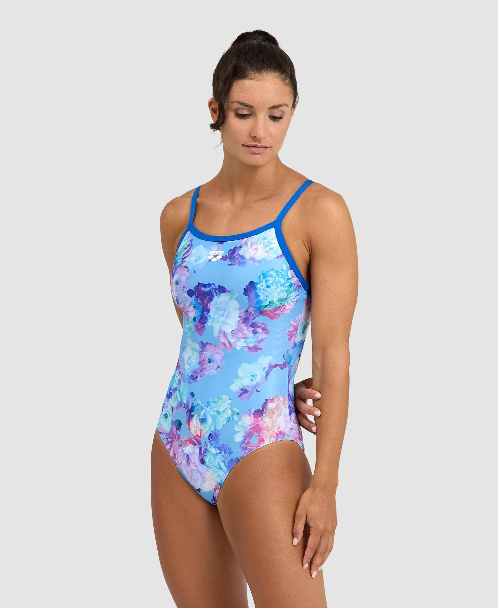 Arena Women's Spring Garden Light Drop Back One Piece Swimsuit