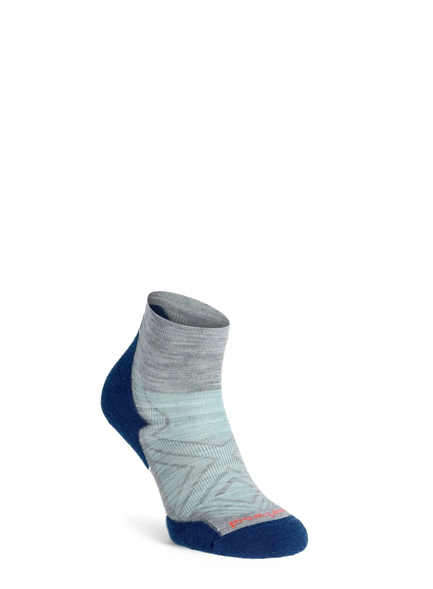 Smartwool Women's Light Gray Run Targeted Cushion Ankle Socks