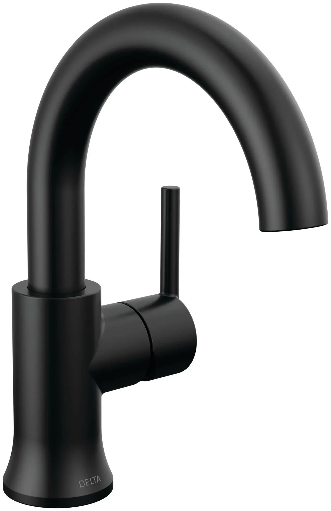 Delta 559HAR-BL-DST Matte Black Trinsic Single Handle Bathroom Faucet