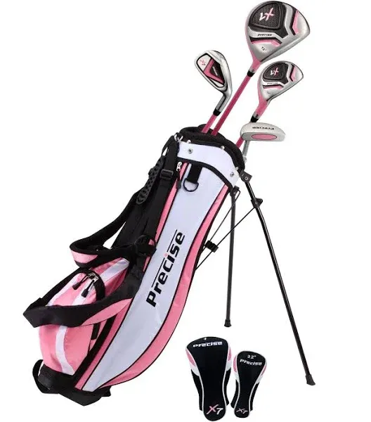 Precise X7 Junior Complete Golf Club Set for Children Kids - 3 Age Groups Boys & Girls - Right Hand & Left Hand!