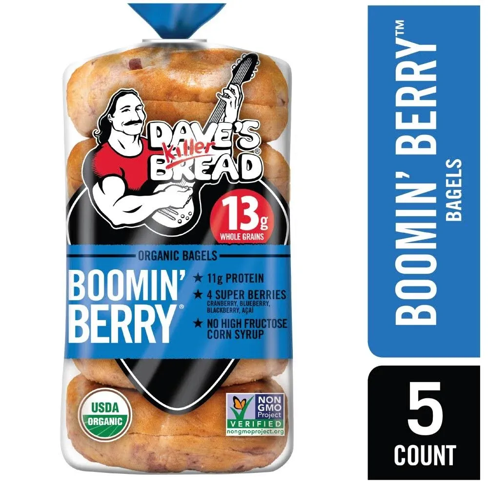 Dave's Killer Bread Organic Boomin' Berry Bagels