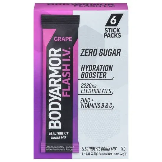 Bodyarmor Flash I.v. Electrolyte Powder Sticks