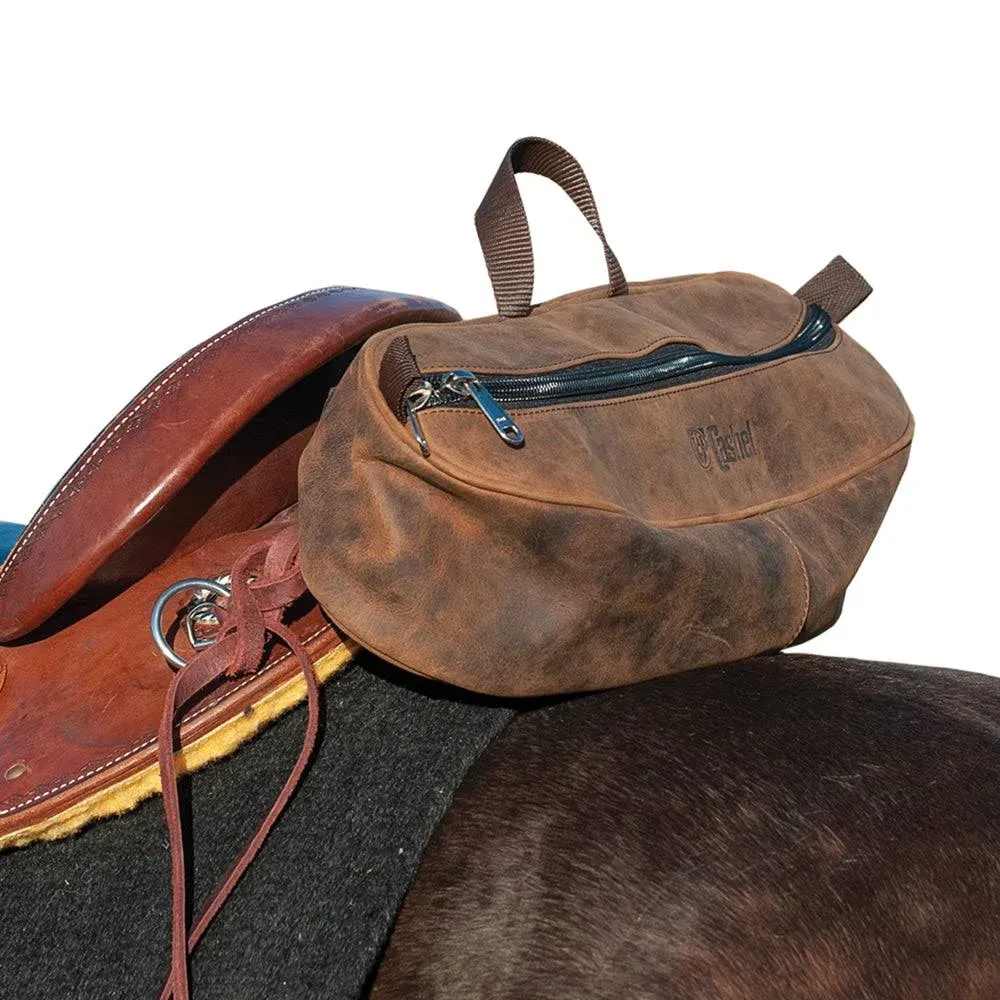 Cashel Cantle Saddle Bag , Distressed Leather