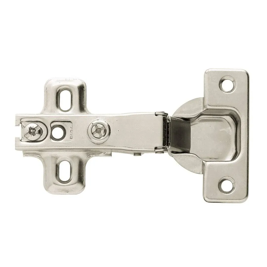 Liberty Hardware European 110 Degree Full Overlay Hinge - Set of 10, Nickel Plated