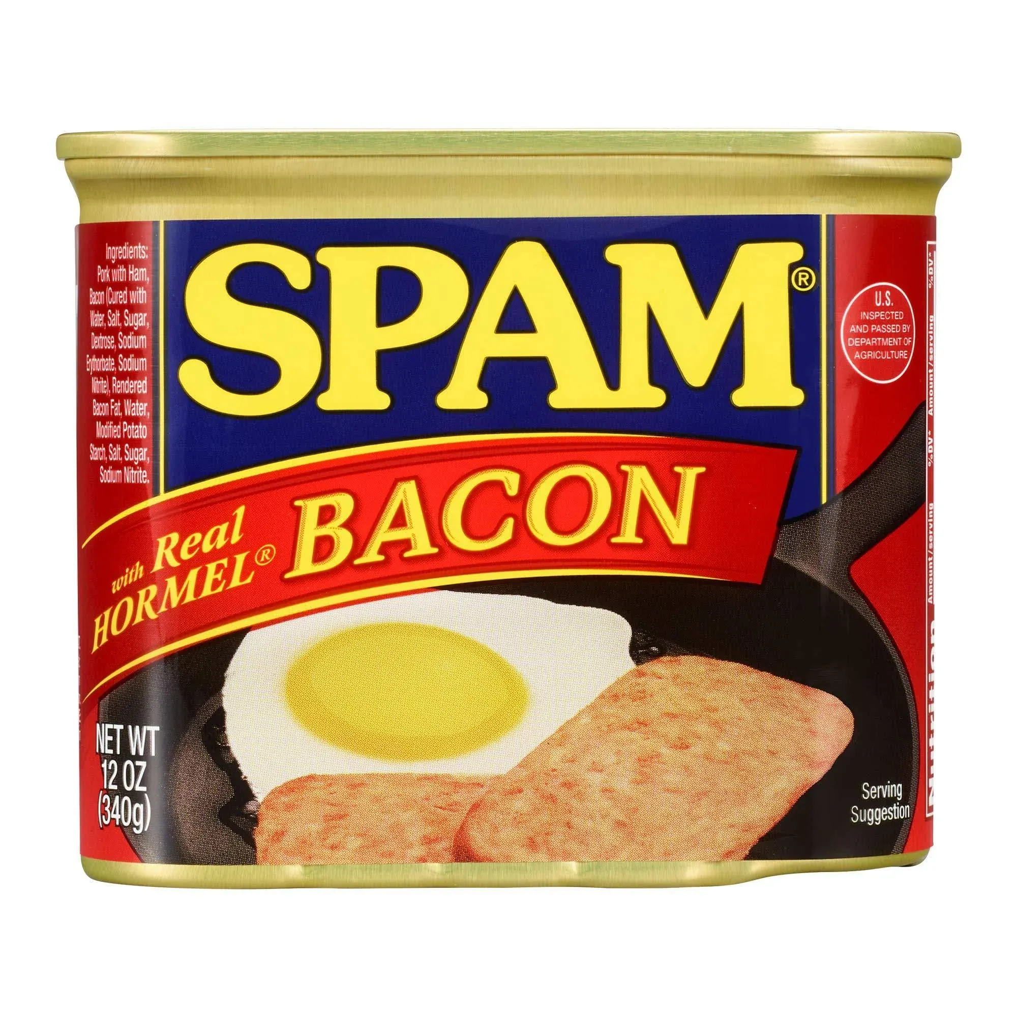 Spam Canned Meat, Bacon - 12 oz