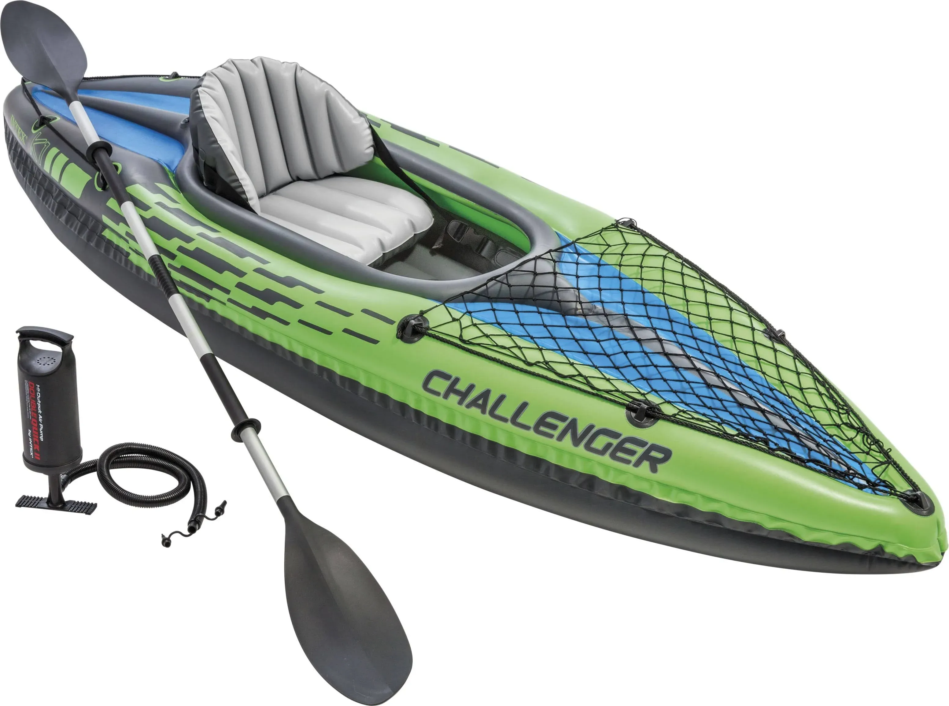 Intex Challenger K1 1-Person Inflatable Sporty Kayak and Pump