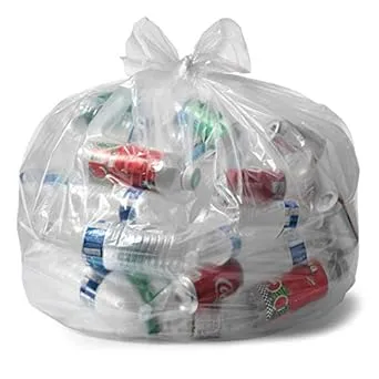 Aluf Plastics 12-16 Gallon 1.0 MIL (equivalent) Thick Clear Heavy Duty Trash Bags - 24" x 31" - Pack of 2000 - For Recycling, Kitchen, Contractor, & Outdoor