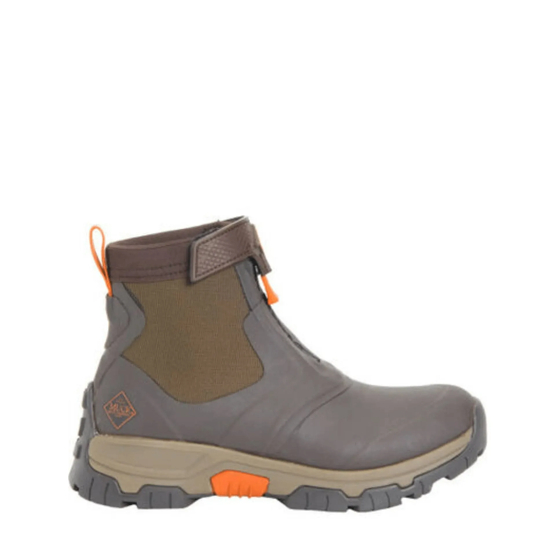 Muck Men's Apex Mid Zip Boot - Brown Orange, 8