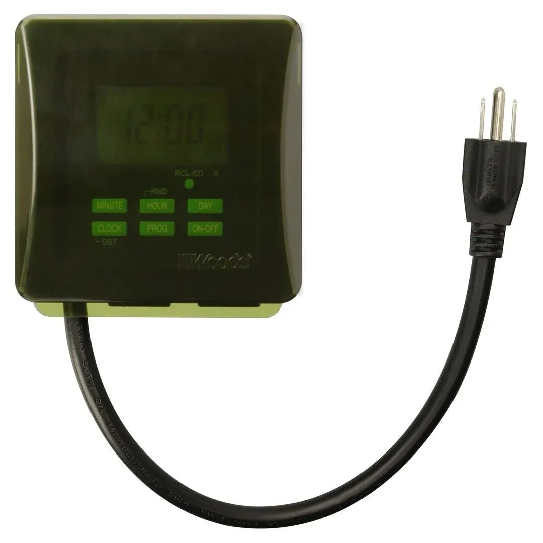 Woods Outdoor 7-Day Digital Heavy Duty Timer 50015