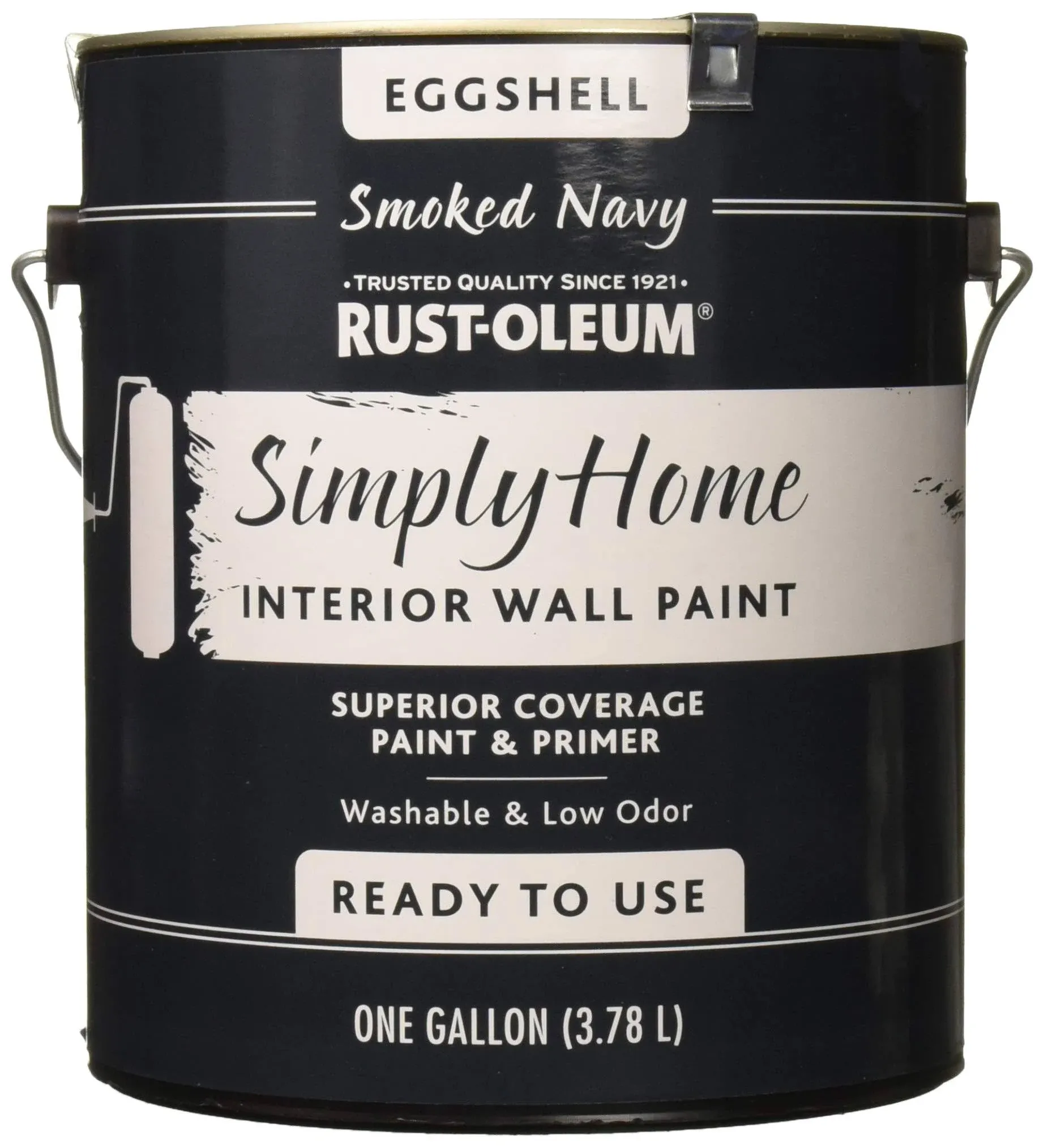 Rust-Oleum 332145 Simply Home Eggshell SMOKED NAVY Interior Wall Paint gallon