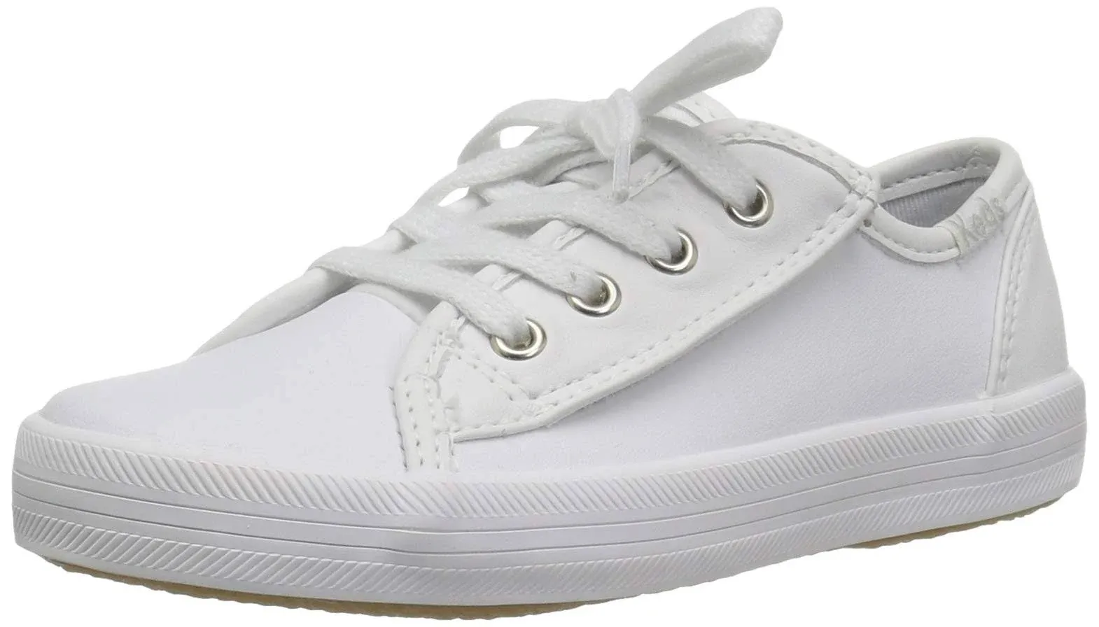 Keds Infant Girls& Kickstart Jr Sneaker, Size: 12, White Leather