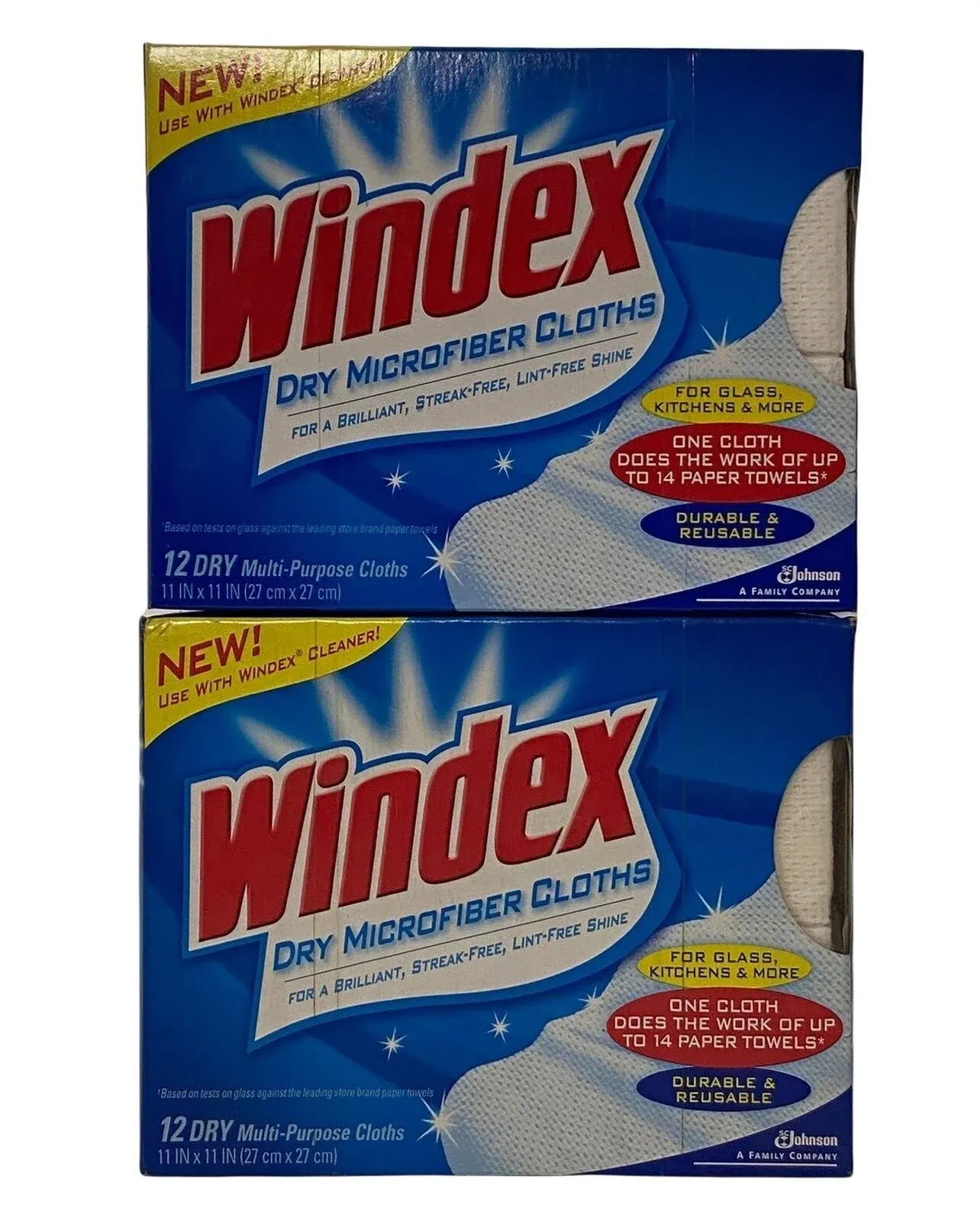 Windex Clean & Shine Dry Microfiber Cloths