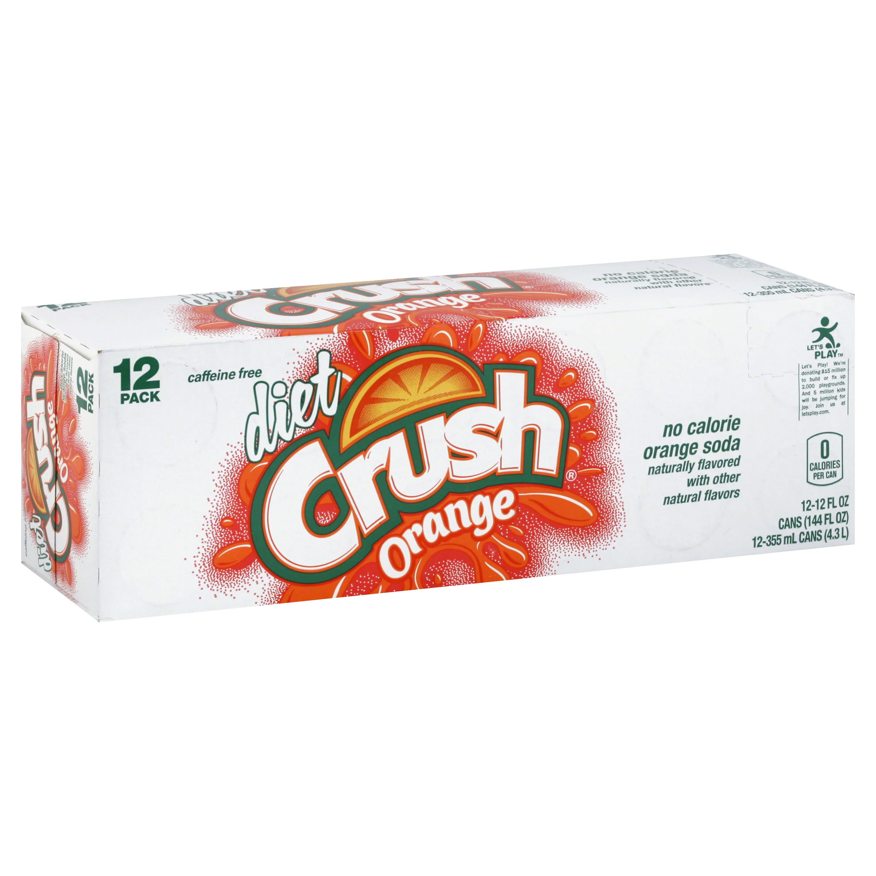 Crush Diet Orange Soda 12 Pack