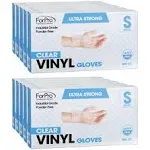 ForPro Disposable Vinyl Gloves, Clear, Industrial Grade, Powder-Free, Latex-F...