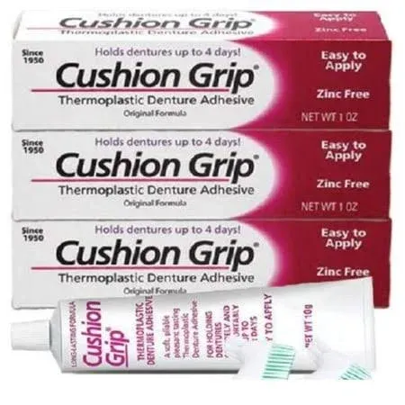 Cushion Grip Thermoplastic Denture Adhesive