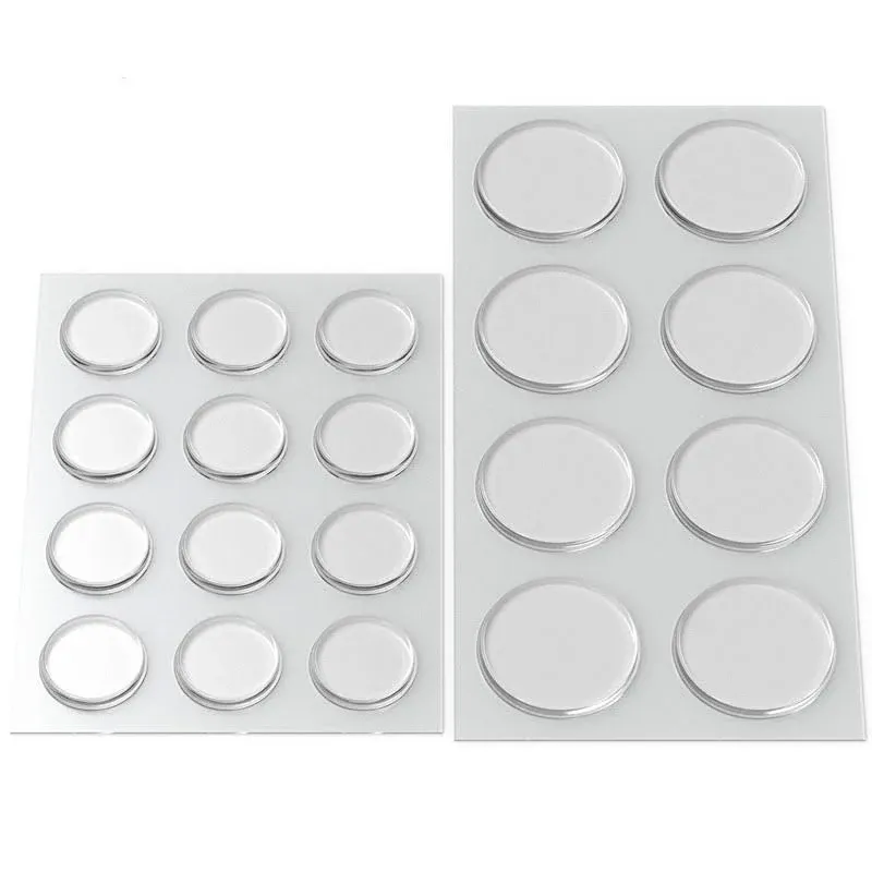 GorillaGrit Round Clear Adhesive Bumpers Combo