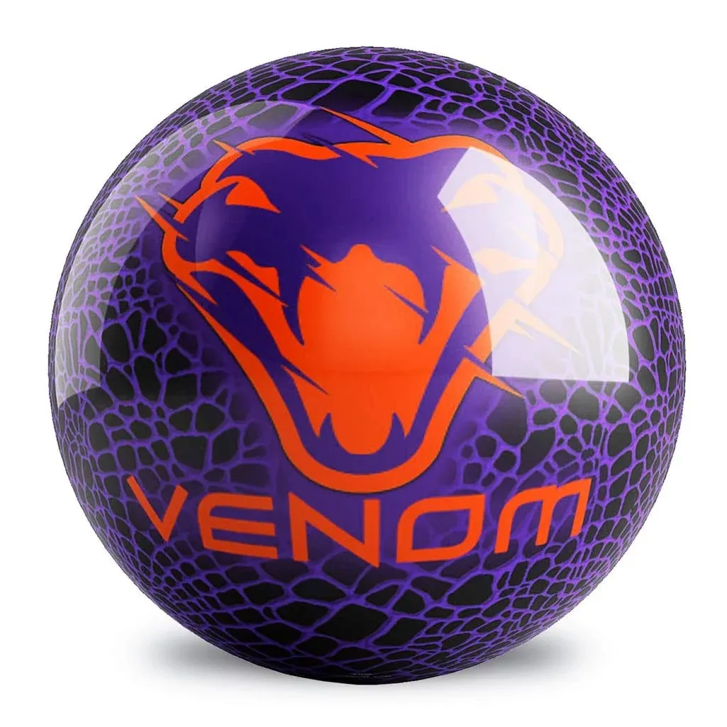 Motiv Venom Bowling Ball in Purple/Orange | 15 lb