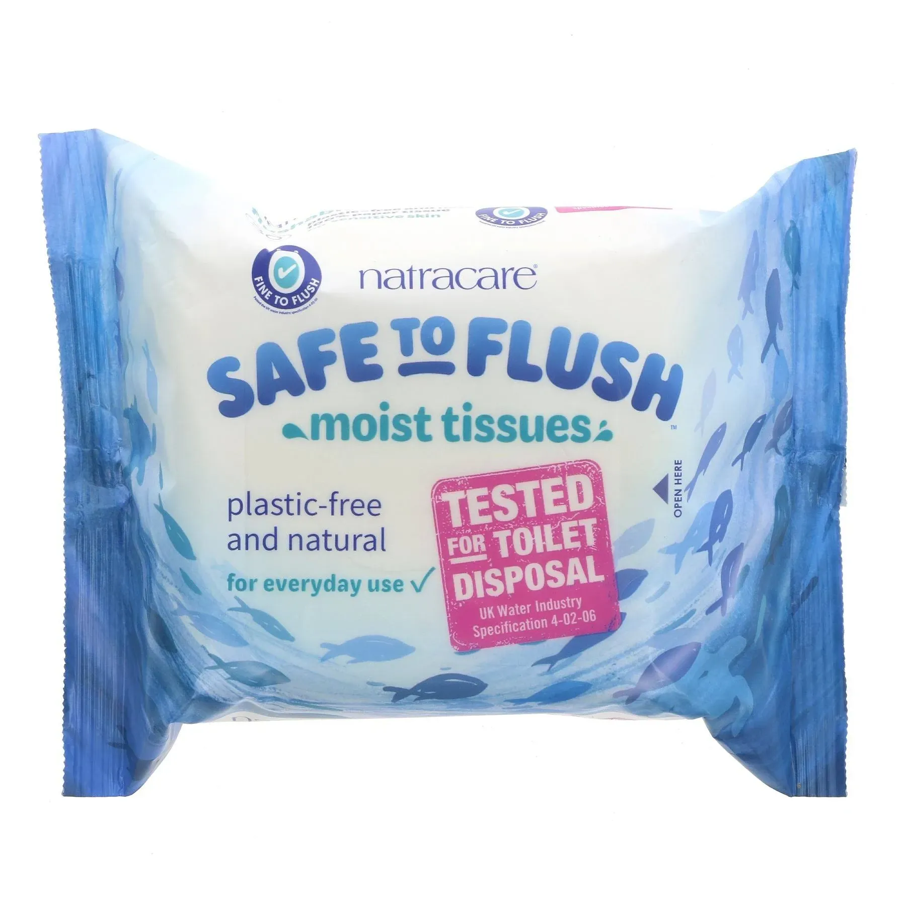 Natracare Safe to Flush Moist Tissues 30 Count