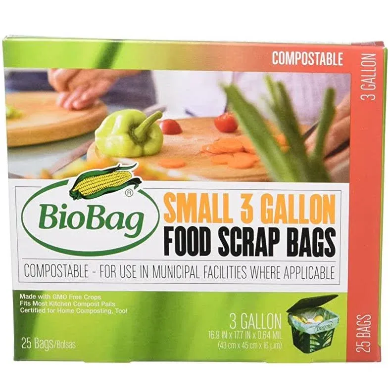 Biobag Compostable 3 Gallon Food Bags