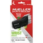 Mueller Fitted Wrist Brace, Black, One Size Fits Most, Right Hand NEW Free Ship