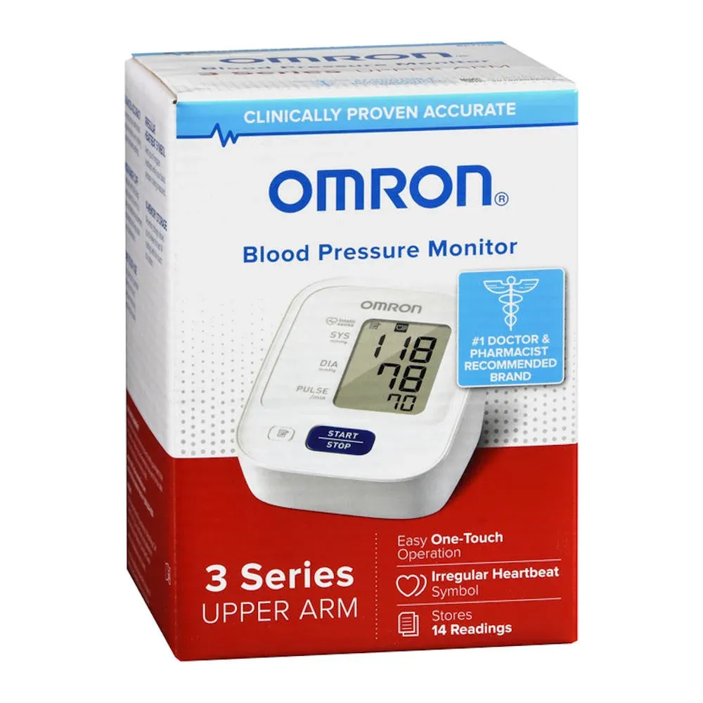 Omron 3 Series Upper Arm Digital Home Blood Pressure Monitor BP7100