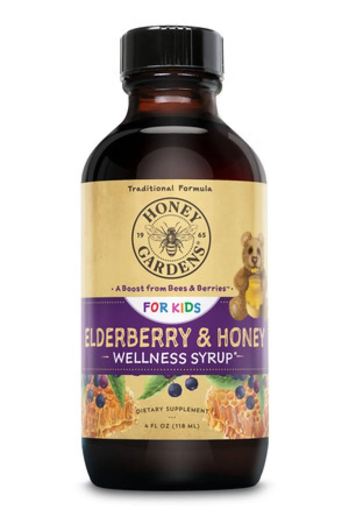 Honey Gardens Kids Elderberry & Honey Syrup