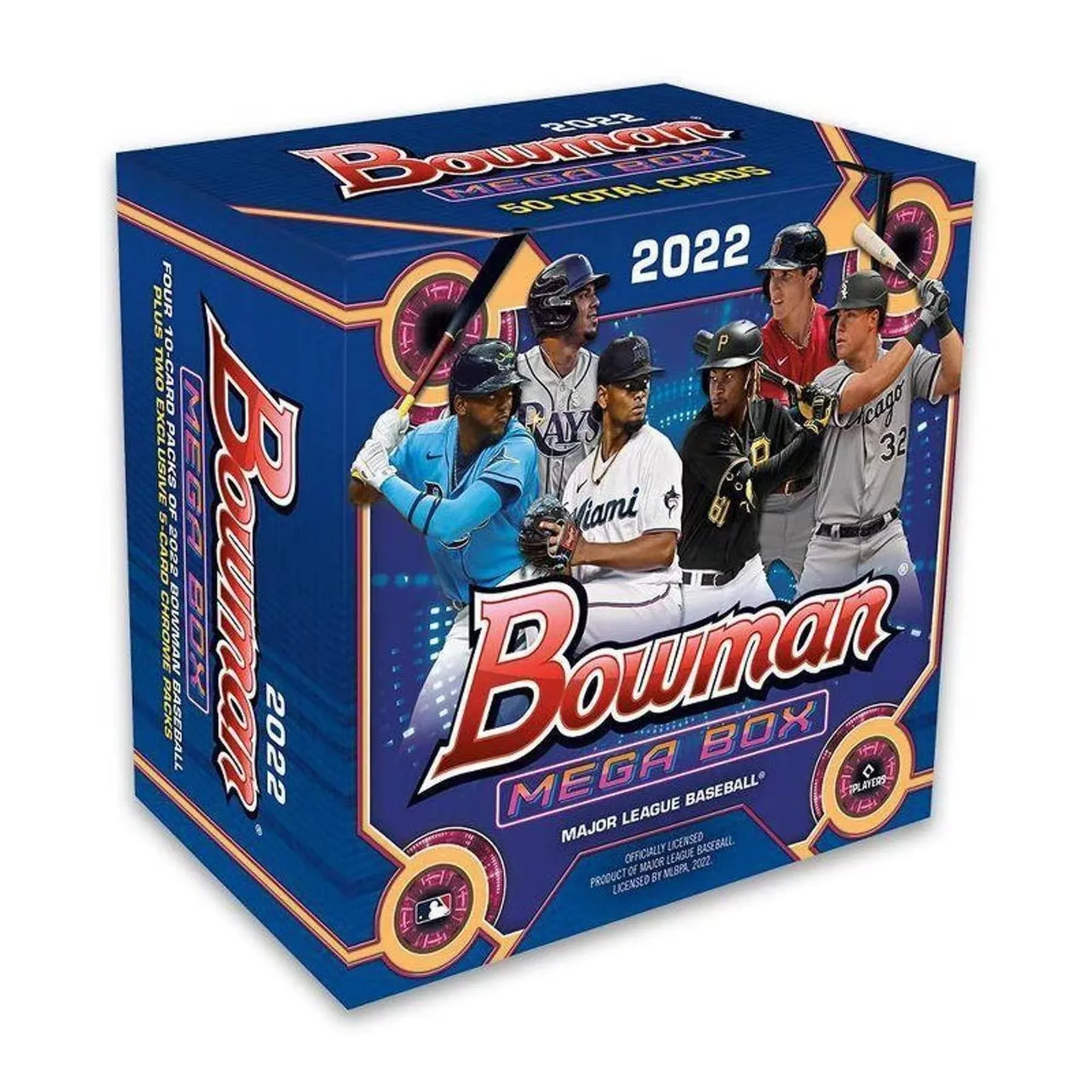 2022 Bowman Baseball Trading Card Mega Box - 40 Cards Sealed