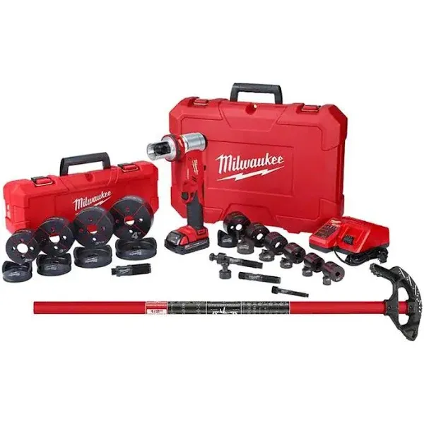 Milwaukee M18 18-Volt Lithium-Ion 1/2 in. to 4 in. Force Logic 6-Ton Cordless ...