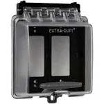 Enerlites IUC2V-D 2 Gang Extra-Duty Weatherproof Outdoor Cover for Decorator/GFCI Receptacle