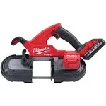 Milwaukee M18 FUEL Compact Cordless Band Saw Kit, Two Batteries, Model# 2829-22