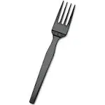 Dixie SmartStock Plastic Cutlery Refill, Forks, Black