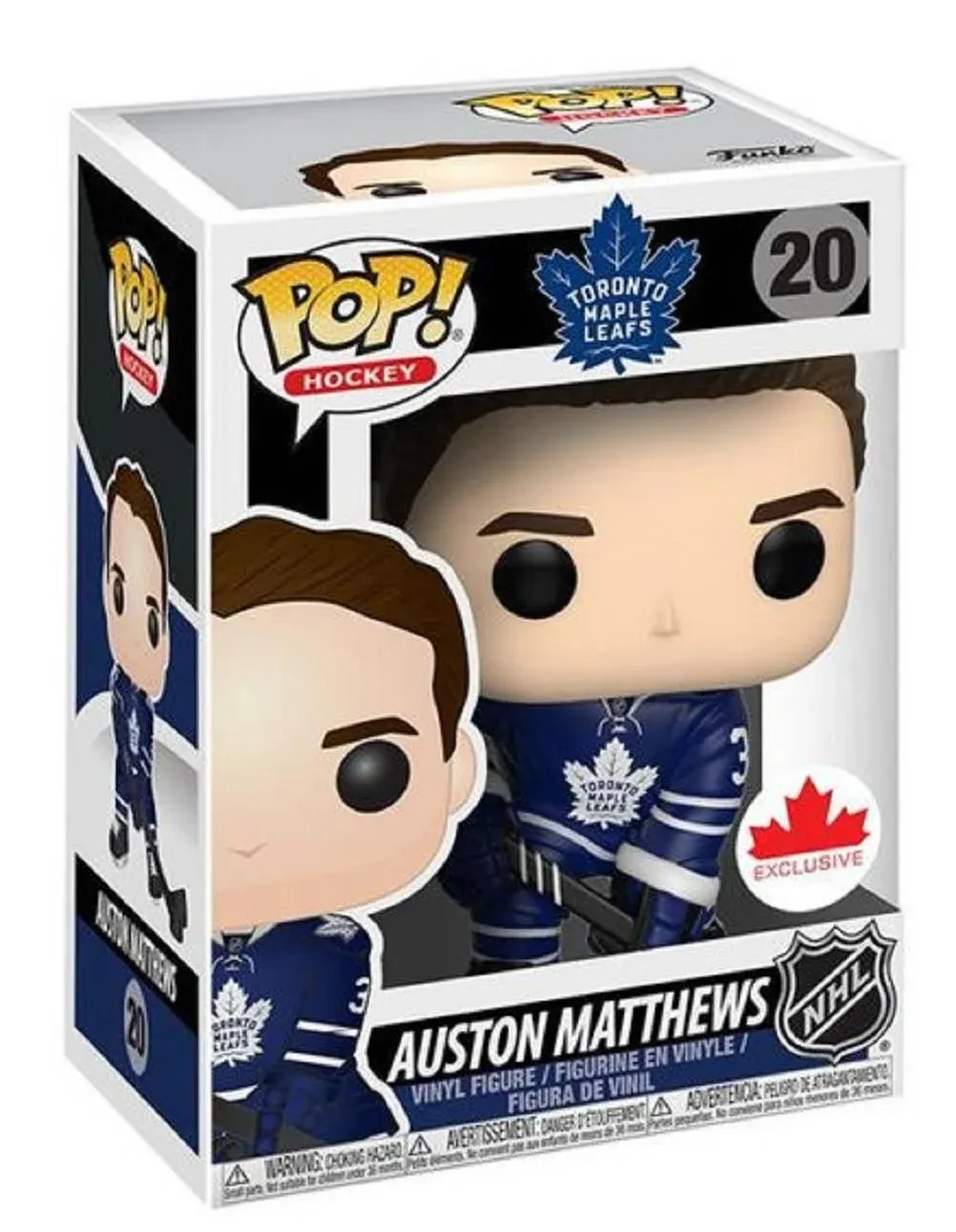 Funko POP! Auston Matthews #20 NHL Toronto Maple Leafs Hockey Vinyl Action Figure Toys