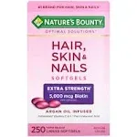 Nature's Bounty Hair Skin and Nails Extra Strength Vitamins 250 ct.