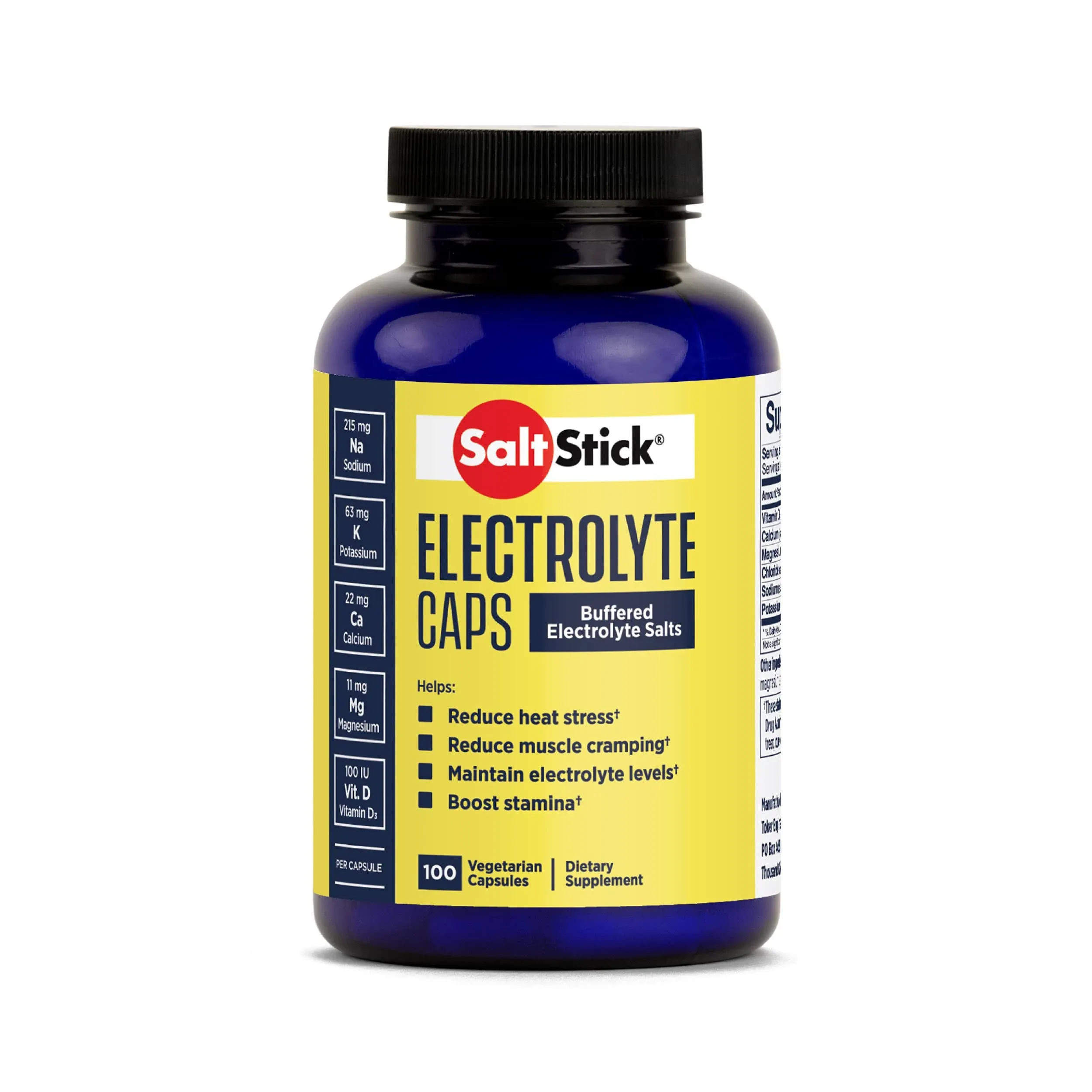 SaltStick Buffered Electrolyte Salt, Capsules - 100 count