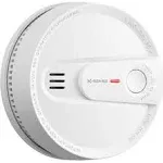 X-Sense Smoke Detector, 10-Year Battery Smoke Fire Alarm with Photoelectric Sensor, LED Indicator & Silence Button, 1-Pack