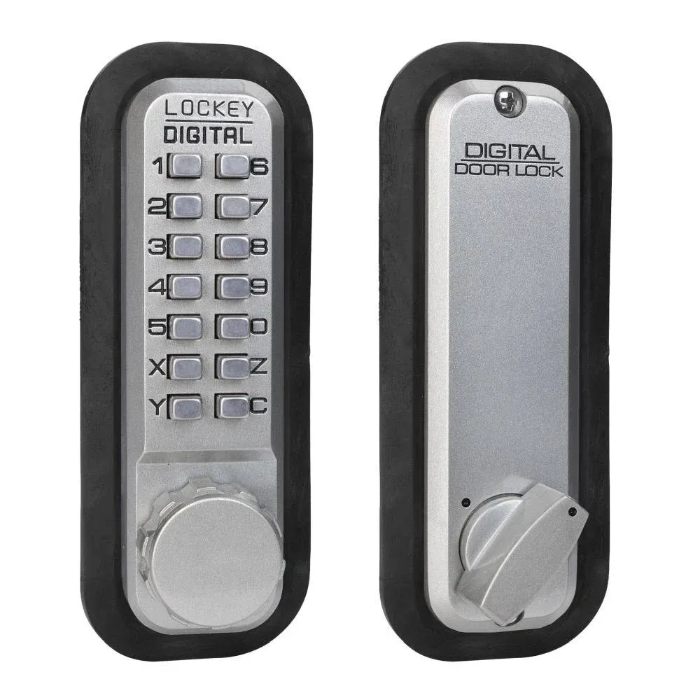 Lockey M210SN Mechanical Keyless Deadbolt with Single Combination Satin Nickel