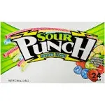 Sour Punch Straws, Rainbow, 2 oz, 24 ct