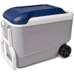 Igloo Maxcold Cooler, Wheelie Cool, Gray, 40 Quart