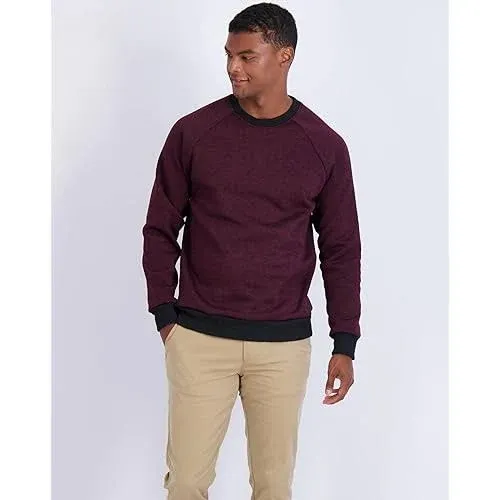 Real Essentials 3 Pack: Men's Soft Plush Fleece Crewneck Sweatshirt - Athletic Pullover Sweater (Available In Big & Tall)