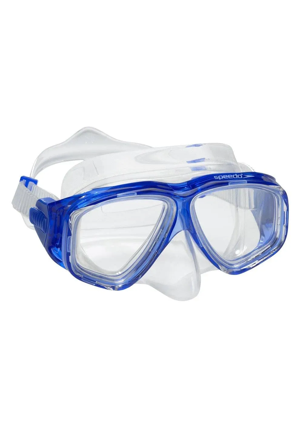 Speedo Unisex-Adult Swim Snorkel Dive Mask Anti-Fog with Nose Cover Adventure Series