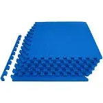 ProsourceFit Exercise Puzzle Mat 3/4" - Blue