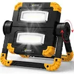 EEFOW Rechargeable LED Work Light: 2 Pack Worklight, 2PCS 2PCS Yellow&amp;Black