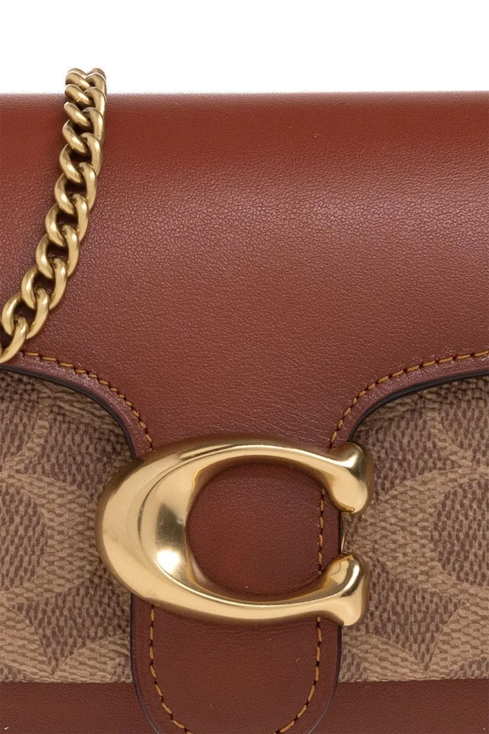 Coach Tabby Chain Clutch in Signature Canvas