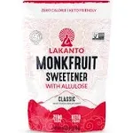 LAKANTO: Classic Monkfruit Sweetener with Allulose, 8 oz